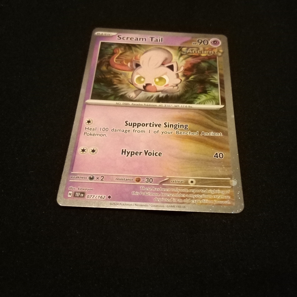 Pokemon Scream Tail 077/162 Temporal Forces Uncommon Cosmos Holo